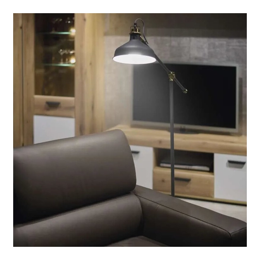 Lampa podłogowa ARTHUR 1xE27/25W/230V szara