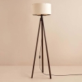 Lampa podłogowa AYD 1xE27/40W/230V brązowa/beżowa