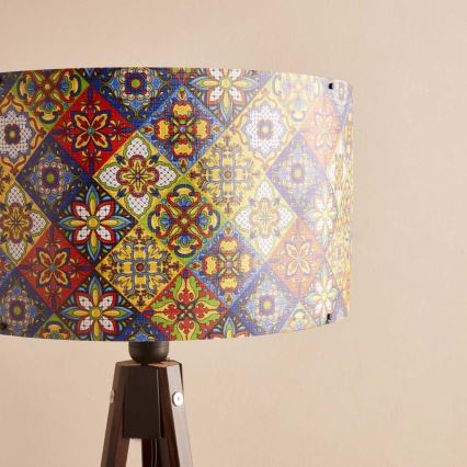 Lampa podłogowa AYD 1xE27/40W/230V brązowa/wielobarwna