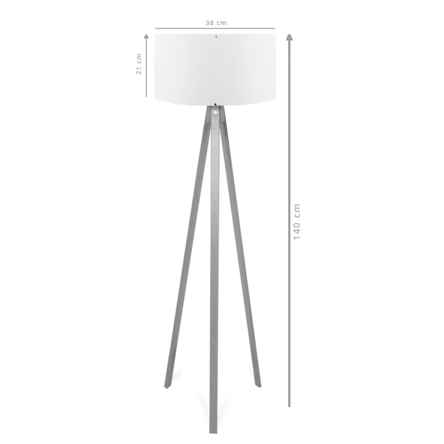 Lampa podłogowa AYD 1xE27/40W/230V brązowa/zielona