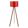 Lampa podłogowa AYD 1xE27/40W/230V czerwona/brązowa