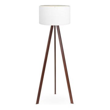 Lampa podłogowa AYD 1xE27/60W/230V biała/brązowa