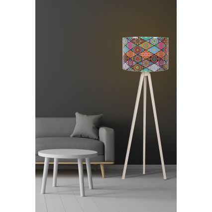 Lampa podłogowa AYD 1xE27/60W/230V multicolored/beżowy