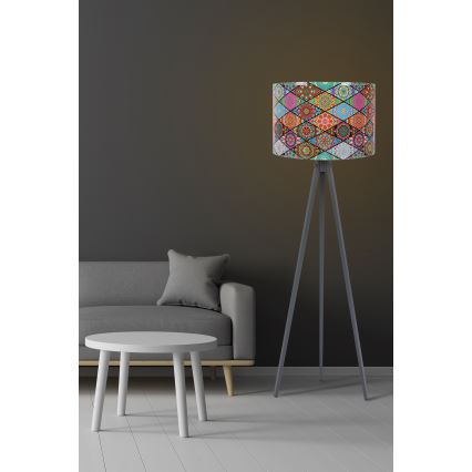 Lampa podłogowa AYD 1xE27/60W/230V multicolored/szary