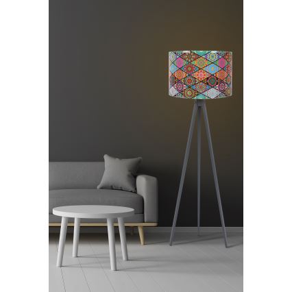 Lampa podłogowa AYD 1xE27/60W/230V multicolored/szary