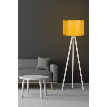 Lampa podłogowa AYD 1xE27/60W/230V pomarańczowy/beżowy