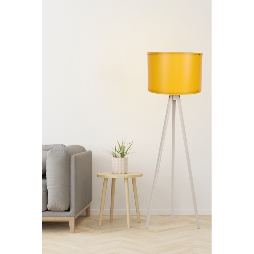 Lampa podłogowa AYD 1xE27/60W/230V pomarańczowy/beżowy