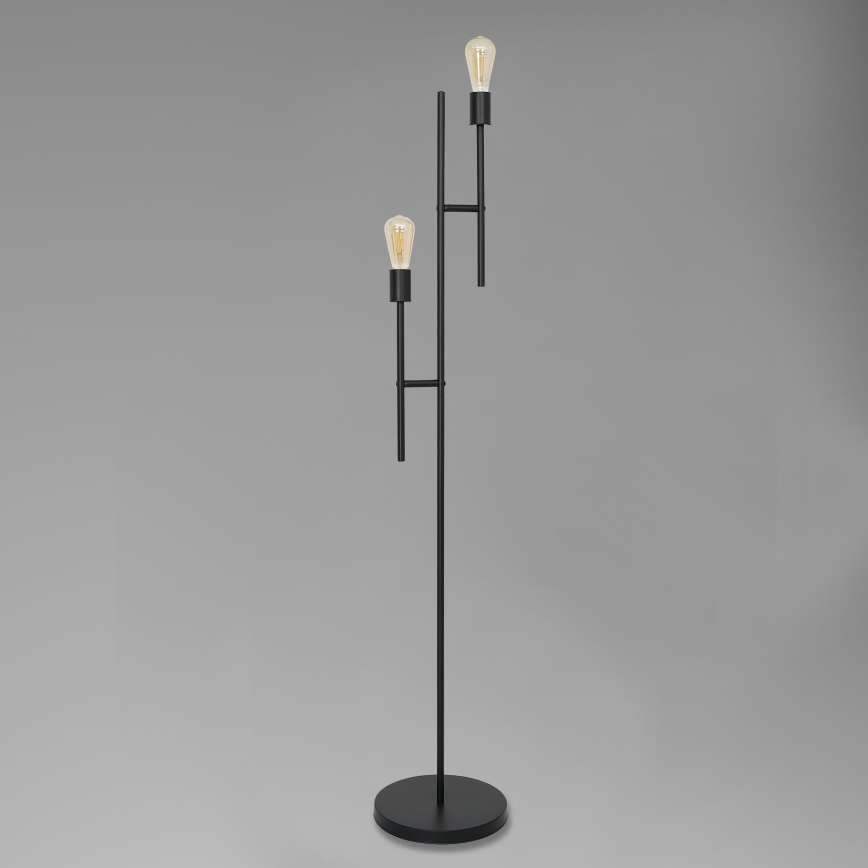 Lampa podłogowa CARTAGO 2xE27/60W/230V czarny