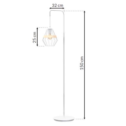 Lampa podłogowa CLIF 1xE27/60W/230V