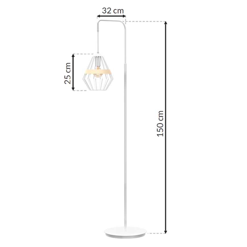 Lampa podłogowa CLIF 1xE27/60W/230V