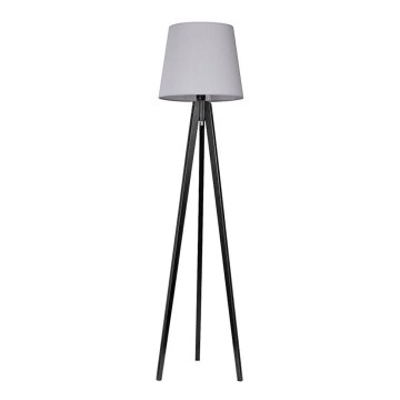 Lampa podłogowa CONE 1xE27/60W/230V wenge szary