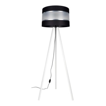Lampa podłogowa CORAL 1xE27/60W/230V biała/czarna/matowy chrom