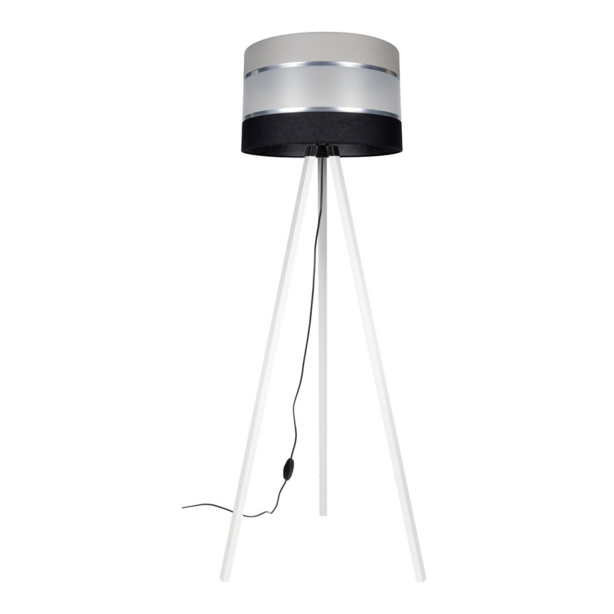 Lampa podłogowa CORAL 1xE27/60W/230V biała/czarna/szara/matowy chrom