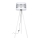 Lampa podłogowa CORAL 1xE27/60W/230V biała/matowy chrom