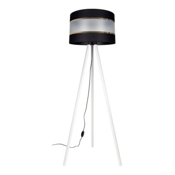 Lampa podłogowa CORAL 1xE27/60W/230V biały/czarny/złoty