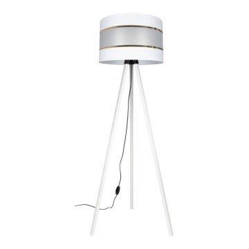 Lampa podłogowa CORAL 1xE27/60W/230V biały/złoty