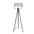 Lampa podłogowa CORAL 1xE27/60W/230V brązowa/biała/złota