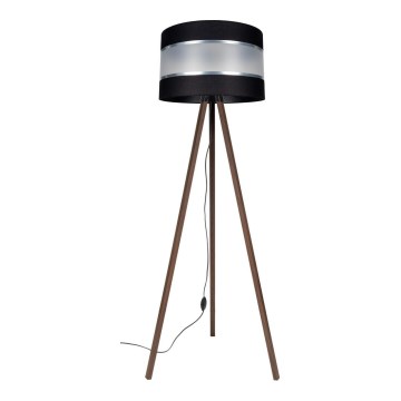 Lampa podłogowa CORAL 1xE27/60W/230V brązowa/czarna/matowy chrom