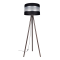 Lampa podłogowa CORAL 1xE27/60W/230V brązowa/czarna/matowy chrom