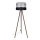 Lampa podłogowa CORAL 1xE27/60W/230V brązowa/czarna/szara/matowy chrom