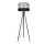 Lampa podłogowa CORAL 1xE27/60W/230V brązowa/czarna/szara/matowy chrom