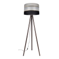 Lampa podłogowa CORAL 1xE27/60W/230V brązowa/czarna/szara/złota