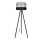 Lampa podłogowa CORAL 1xE27/60W/230V wenge/czarna/szara/matowy chrom