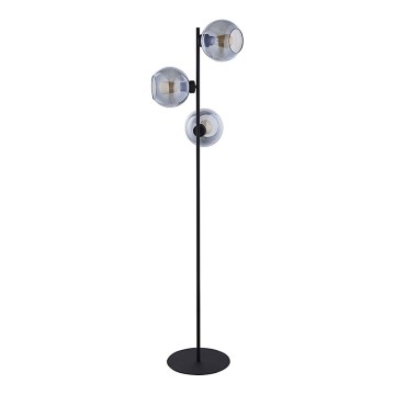 Lampa podłogowa CUBUS 3xE27/60W/230V czarny