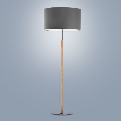 Lampa podłogowa DEVA 1xE27/25W/230V szary