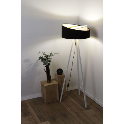 Lampa podłogowa GALAXY 1xE27/60W/230V czarny/biały