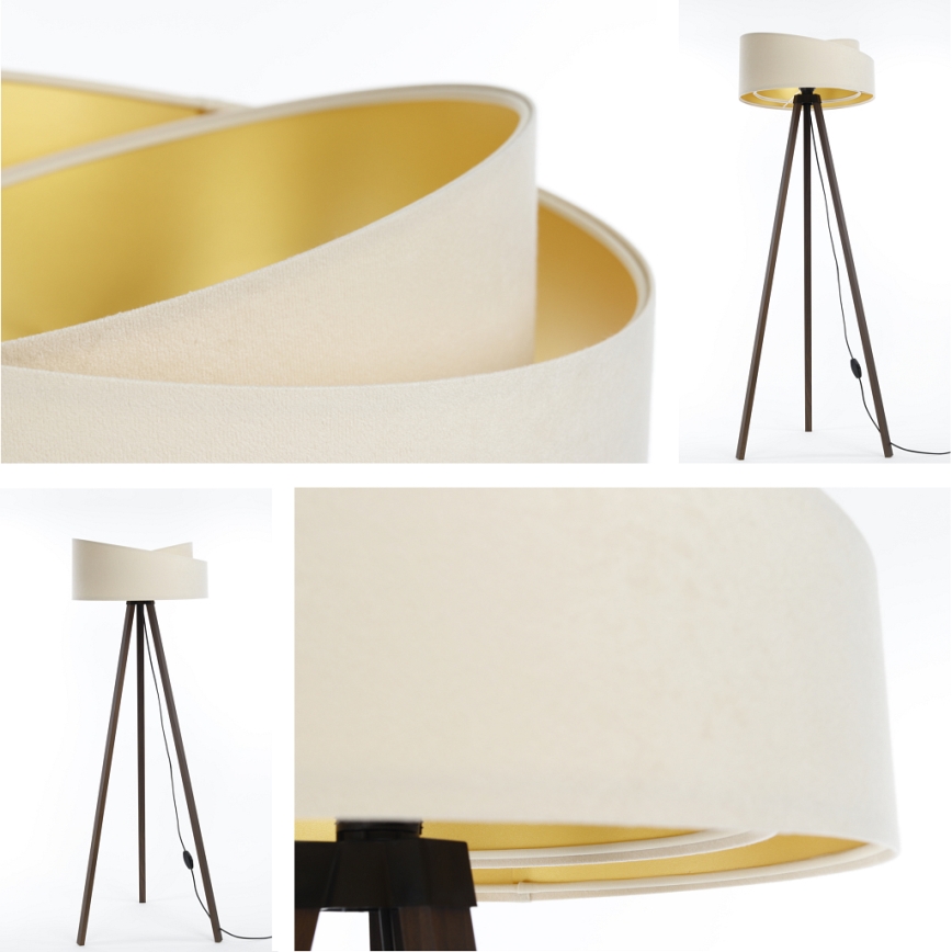 Lampa podłogowa GALAXY 1xE27/60W/230V kremowy/brązowy