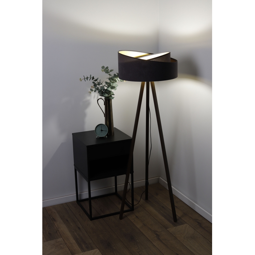 Lampa podłogowa GALAXY 1xE27/60W/230V szary/brązowy