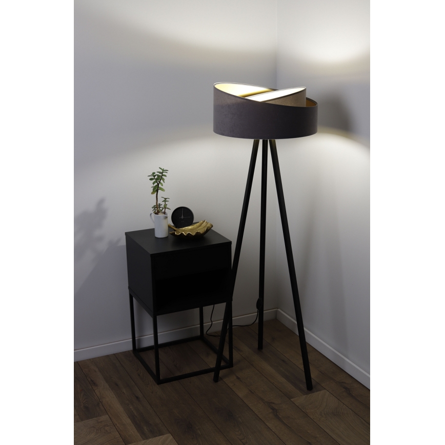 Lampa podłogowa GALAXY 1xE27/60W/230V szary/czarny