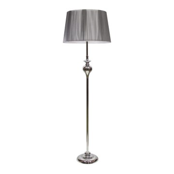 Lampa podłogowa GILLENIA 1xE27/60W/230V srebrny