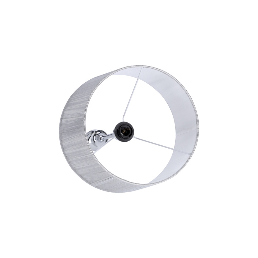 Lampa podłogowa GILLENIA 1xE27/60W/230V srebrny