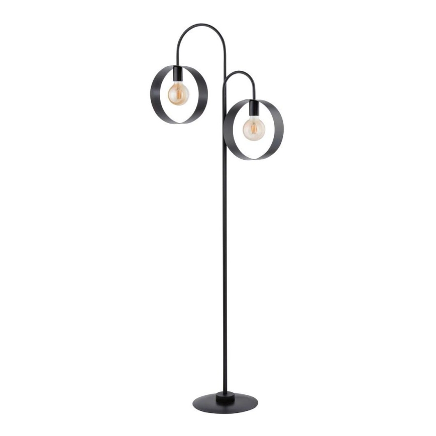 Lampa podłogowa HAPPY 2xE27/60W/230V czarny