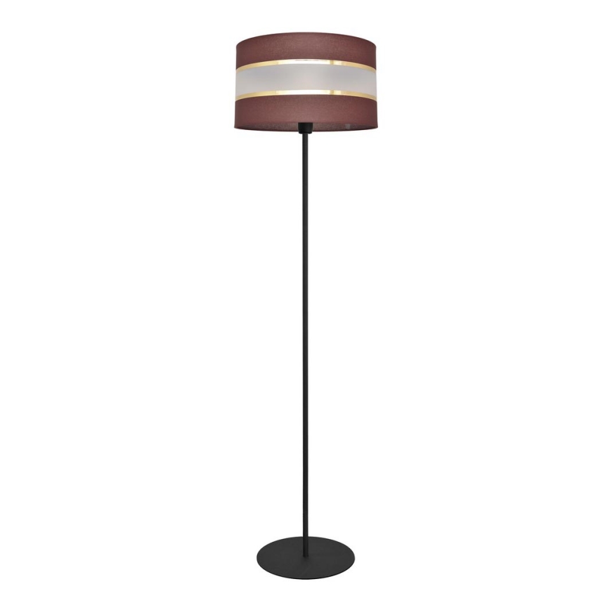 Lampa podłogowa HELEN 1xE27/15W/230V brązowy/czarny/złoty