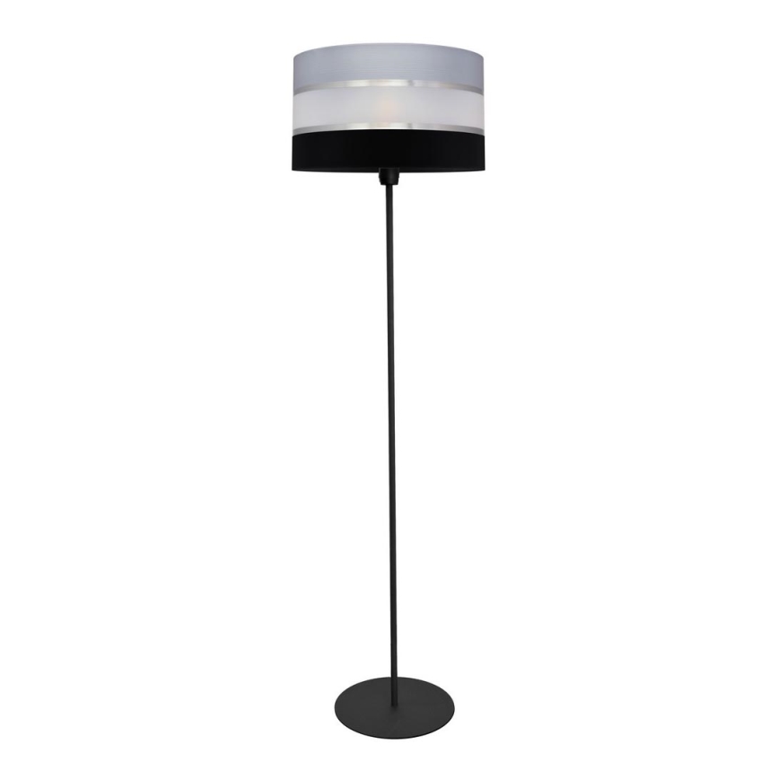 Lampa podłogowa HELEN 1xE27/15W/230V czarny/szary/srebrny