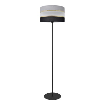 Lampa podłogowa HELEN 1xE27/15W/230V czarny/szary/złoty