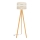 Lampa podłogowa HELEN 1xE27/15W/230V kremowy/złoty/dąb