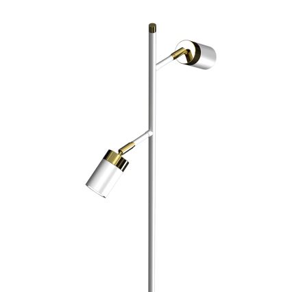 Lampa podłogowa JOKER 2xGU10/25W/230V biały/guldfarvet