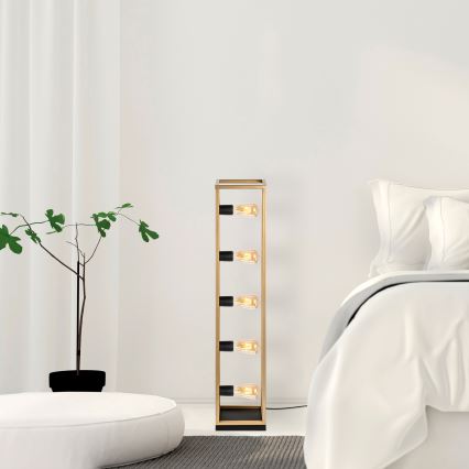 Lampa podłogowa KAFES 5xE27/40W/230V złota