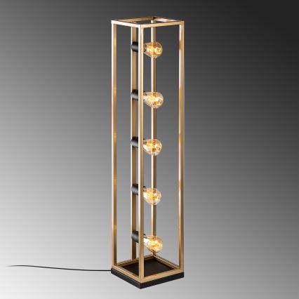 Lampa podłogowa KAFES 5xE27/40W/230V złota