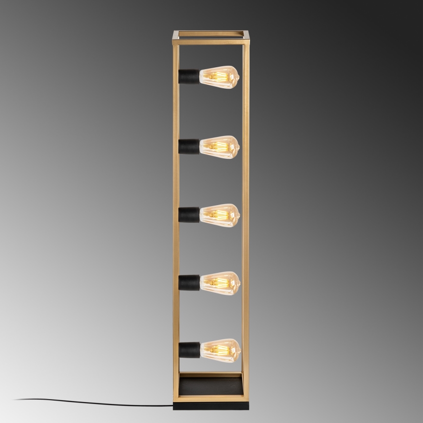 Lampa podłogowa KAFES 5xE27/40W/230V złota