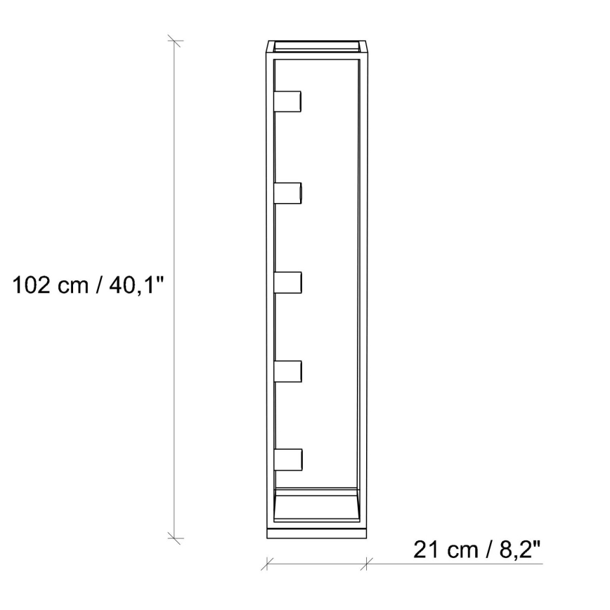 Lampa podłogowa KAFES 5xE27/40W/230V złota