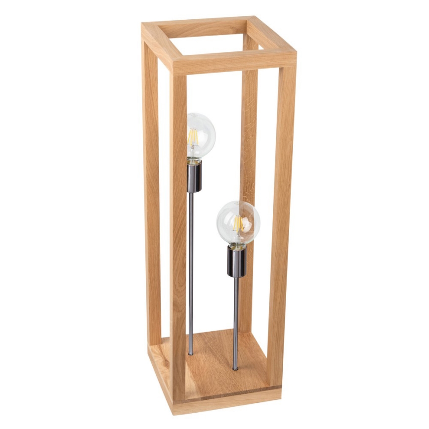 Lampa podłogowa KAGO 2xE27/60W/230V dąb matowy