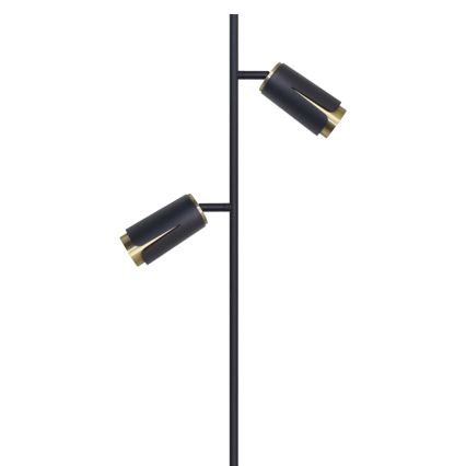 Lampa podłogowa KWIAT 2xGU10/8W/230V czarna