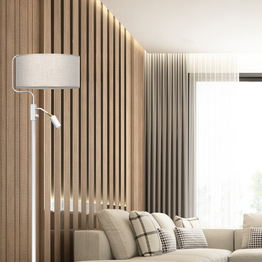 Lampa podłogowa LINO 1xE27/40W/230V + 1xGU10-MR11/7W