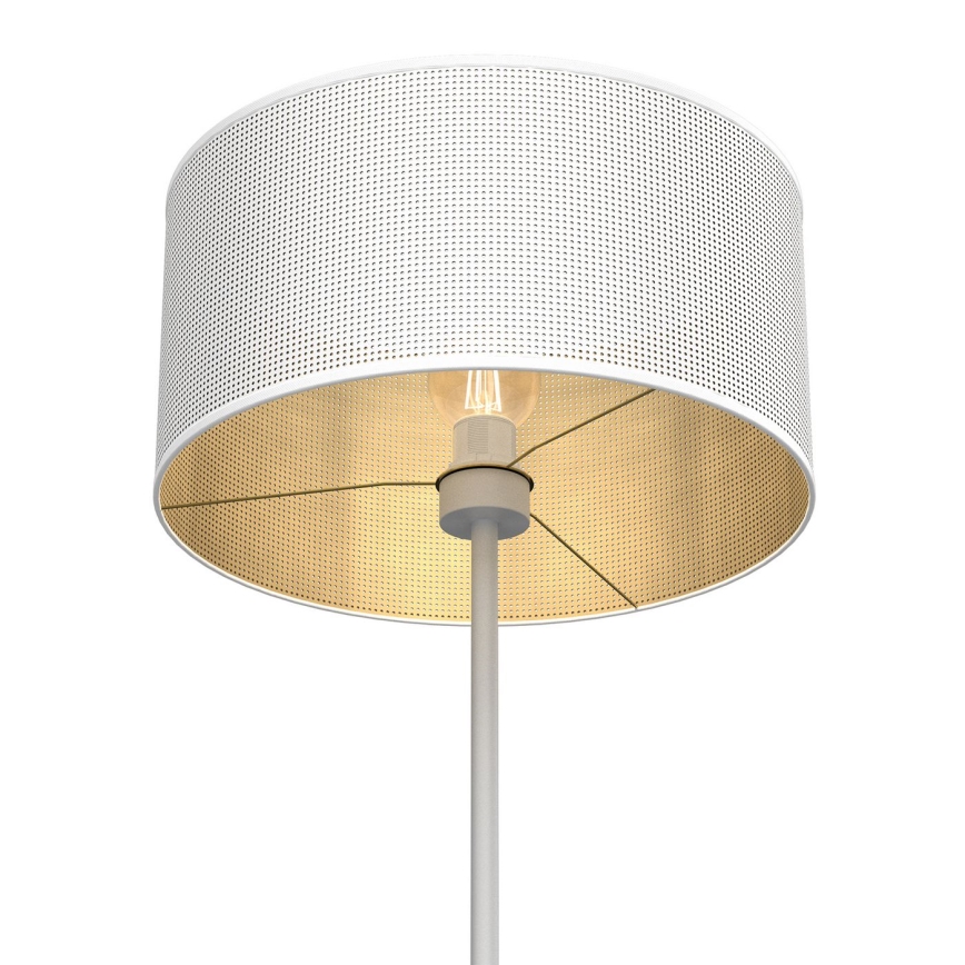 Lampa podłogowa LOFT SHADE 1xE27/60W/230V biały/złoty
