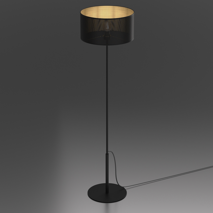 Lampa podłogowa LOFT SHADE 1xE27/60W/230V czarny/złoty